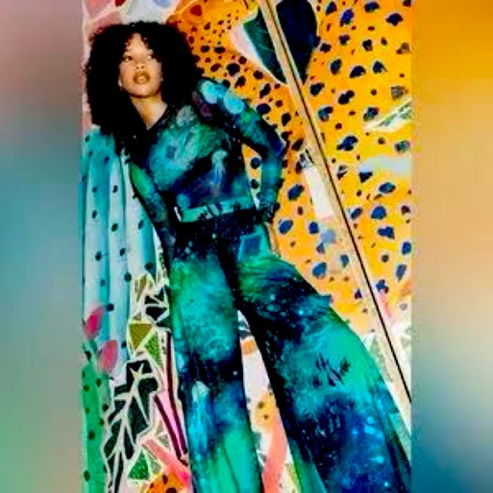Black Milk galactic ocean long sleeve top large